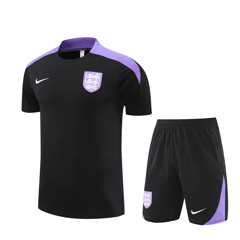 AAA Quality England 24/25 Black/Purple Training Kit Jerseys